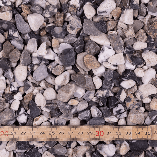 Hvide Ærtesten 8-16 mm. - Til indkørsel - Zoom - fra Tiplevering.dk