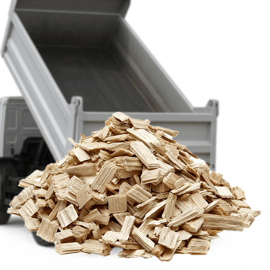 Træflis til haven fra Tiplevering.dk