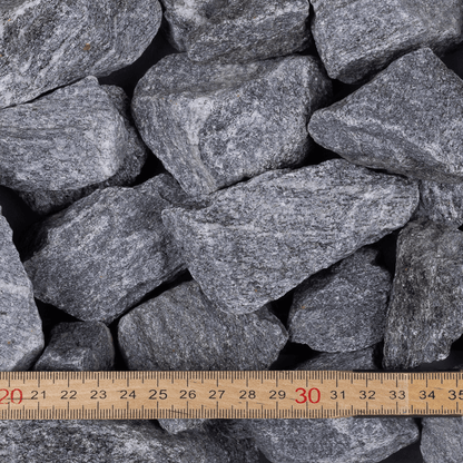 Grå Granitskærver 32-50 mm - DSB-skærver - Zoom - fra Tiplevering.dk