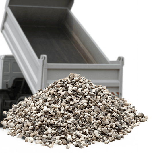 Hvide perlesten til havestien fra Tiplevering.dk