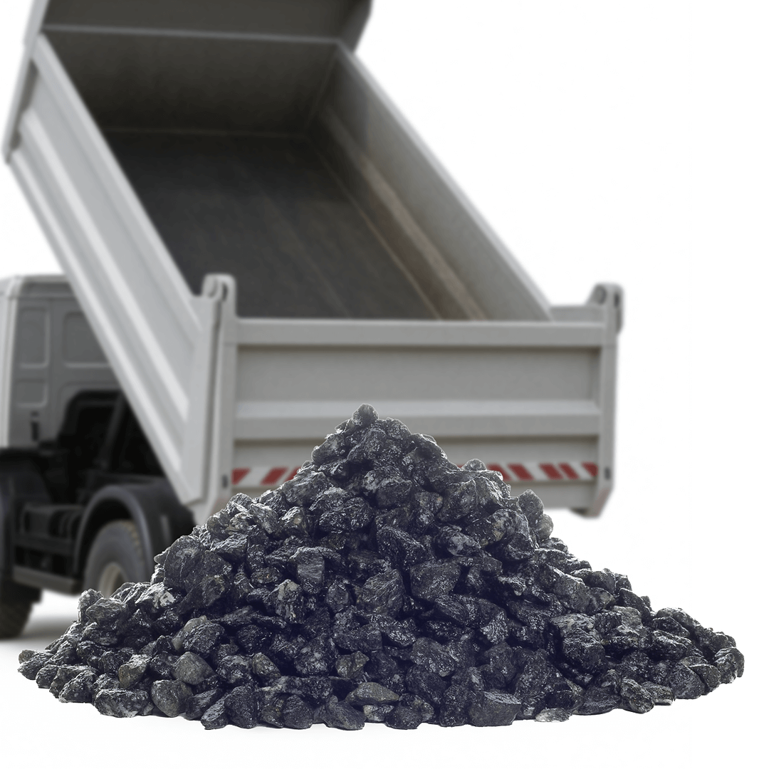 Sorte granitskærver til gangstier og bede fra Tiplevering.dk