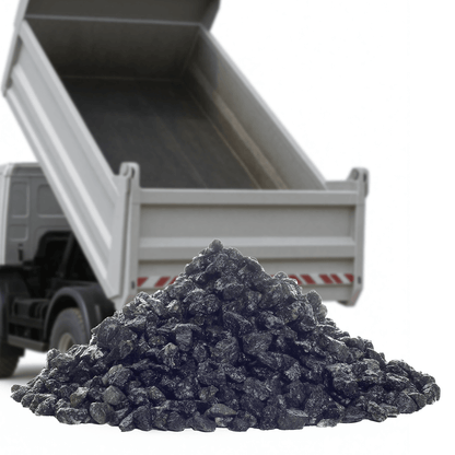 Sorte granitskærver til gangstier og bede fra Tiplevering.dk